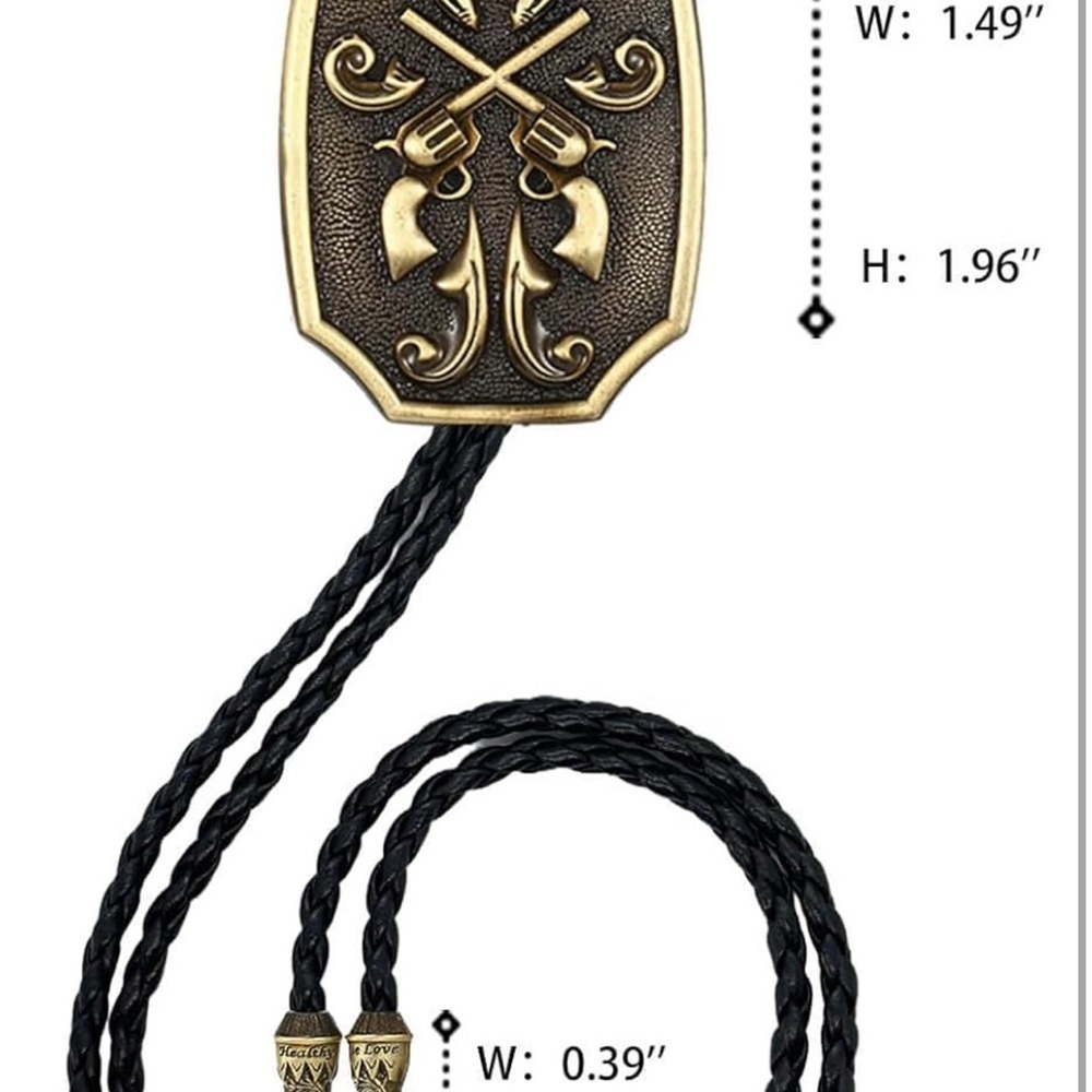 Bolo Tie for Men Western Cowboy Cowgirl Vintage Native American Cross Bolo Tie - Picture 5 of 6